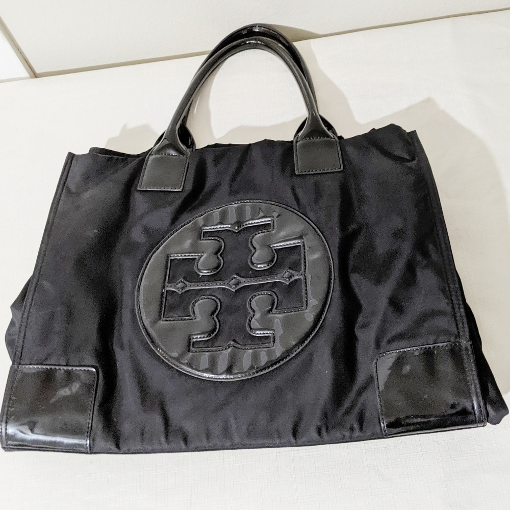 Tory Burch large black tote